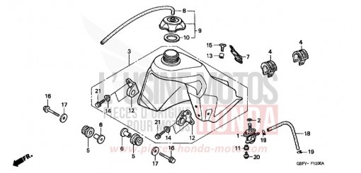 FUEL TANK CR80RBY de 2000